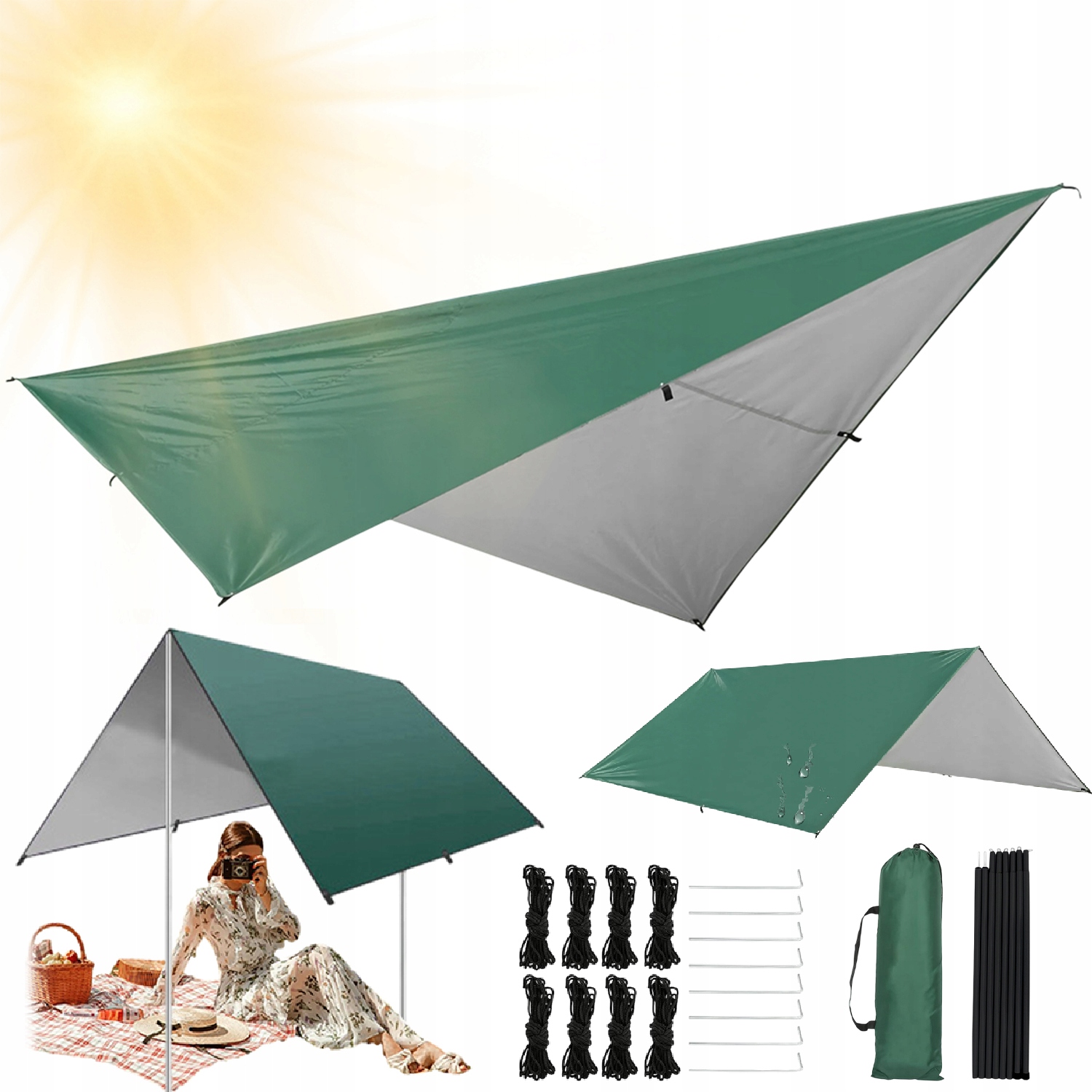 Stan Plachta 3 X 3 M Sluneční Ochrana S Přepravní Taškou