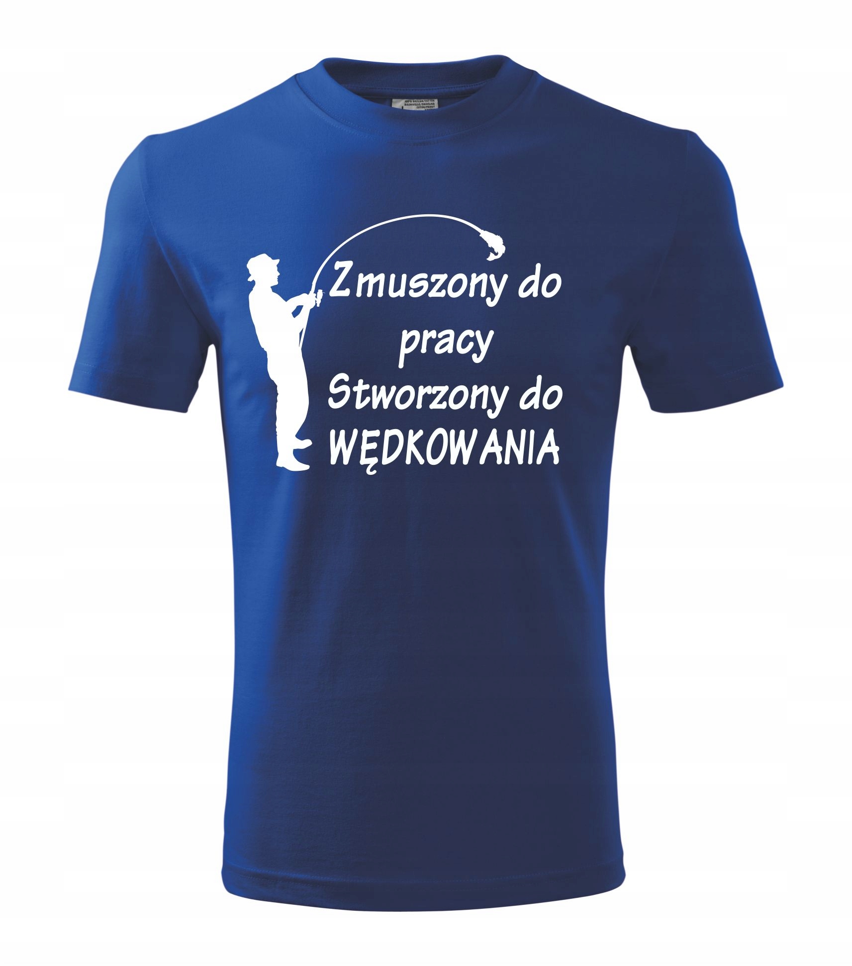 

Koszulka zmuszony do pracy wędkarz L