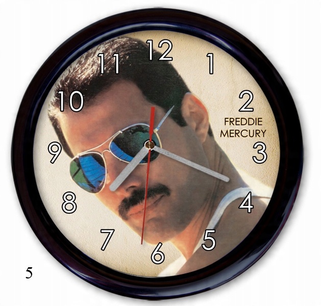 

Zegar Ścienny Freddie Mercury Queen Pl