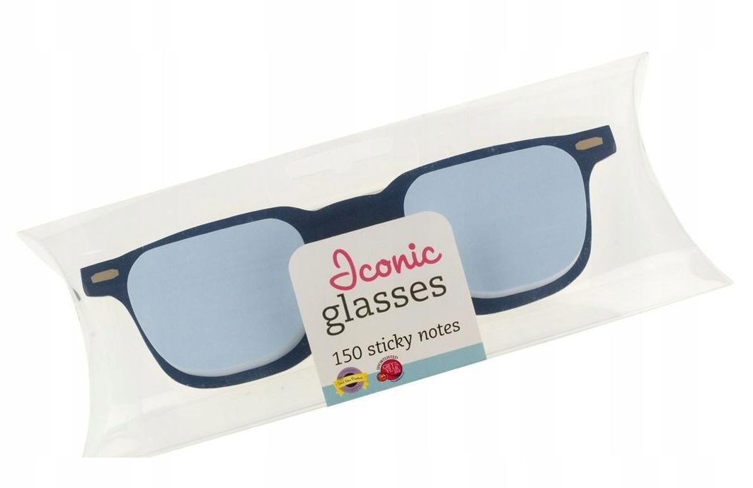 OKULARY - KARTECZKI SAMOPRZYLEPNE NIEBIESKIE