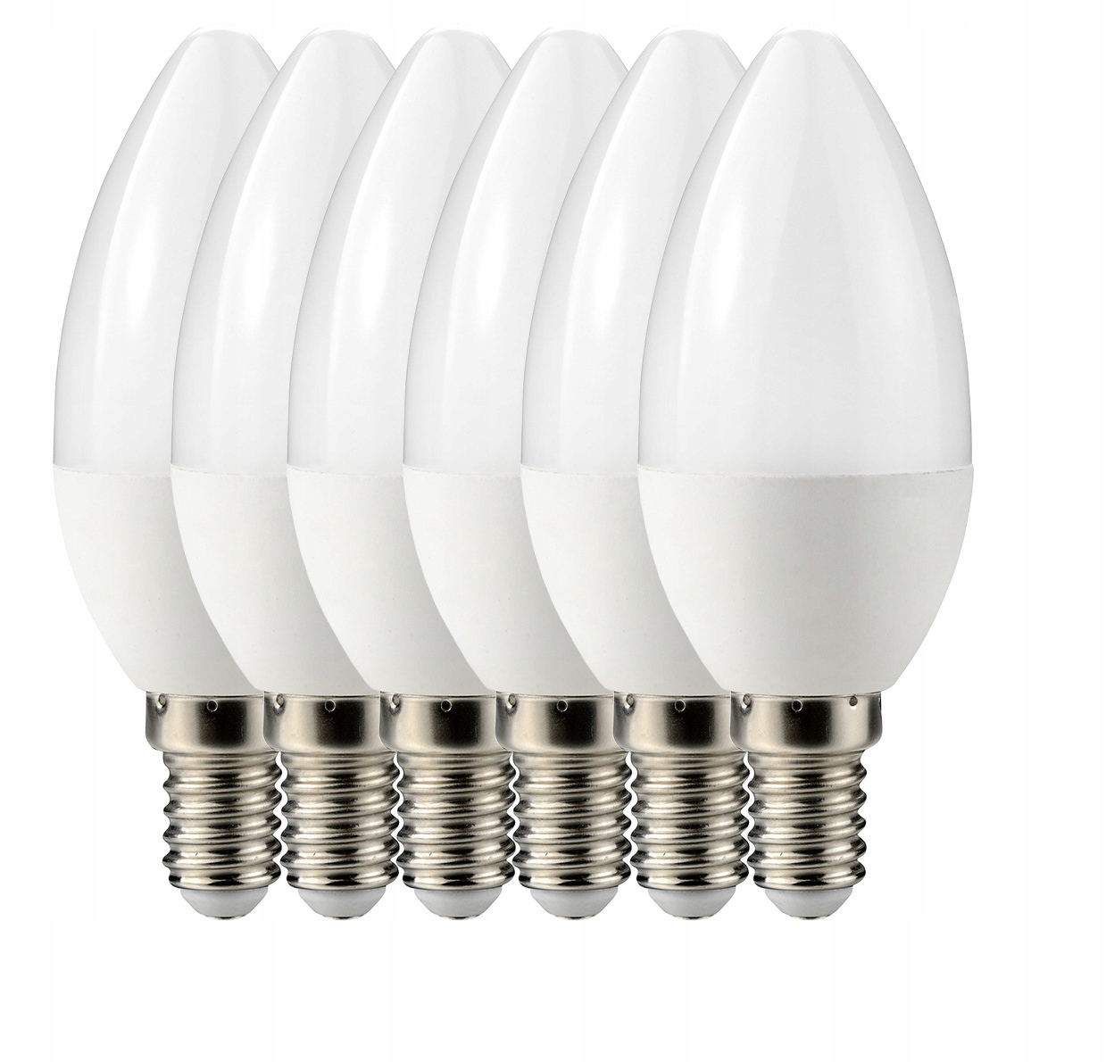 

Zestaw 6x żarówka Led E14 3W świeczka 250lm ciepła