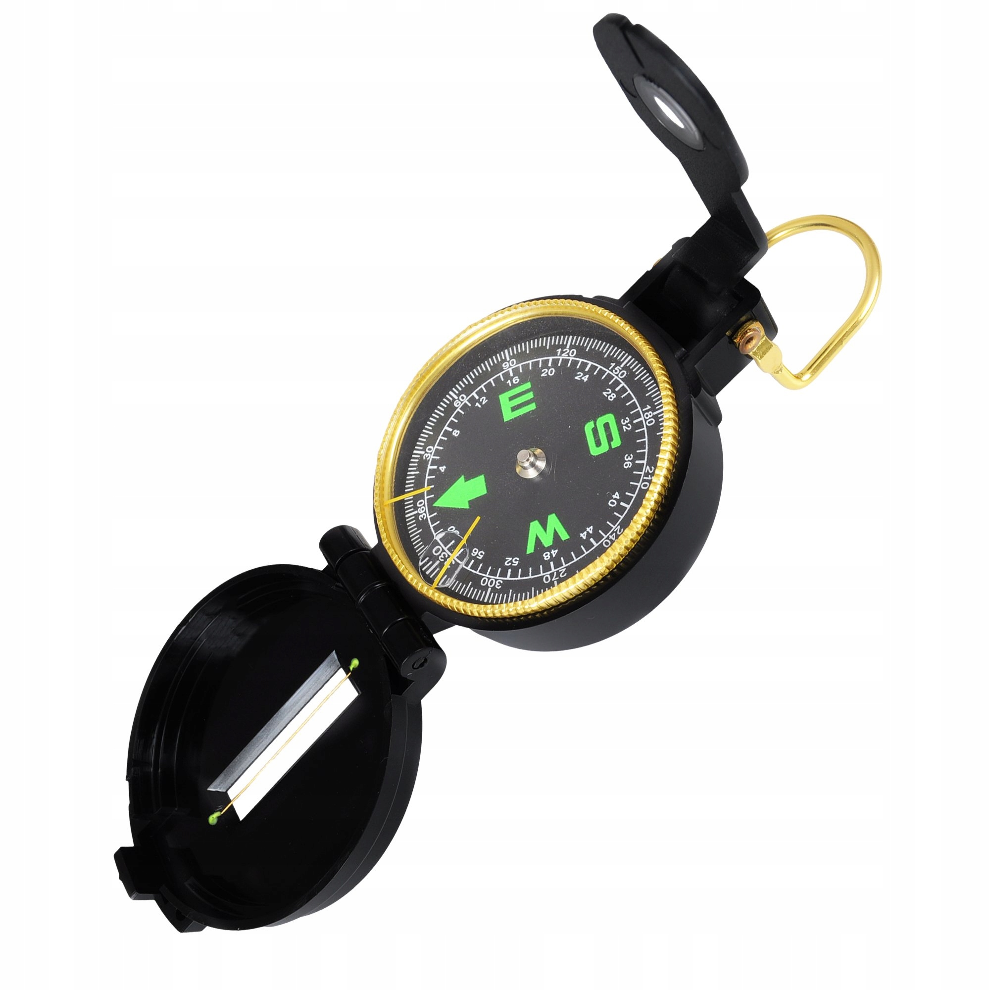 KOMPAS PROFESJONALNY US ARMY BUSOLA WOJSKOWY Cechy dodatkowe karabińczyk