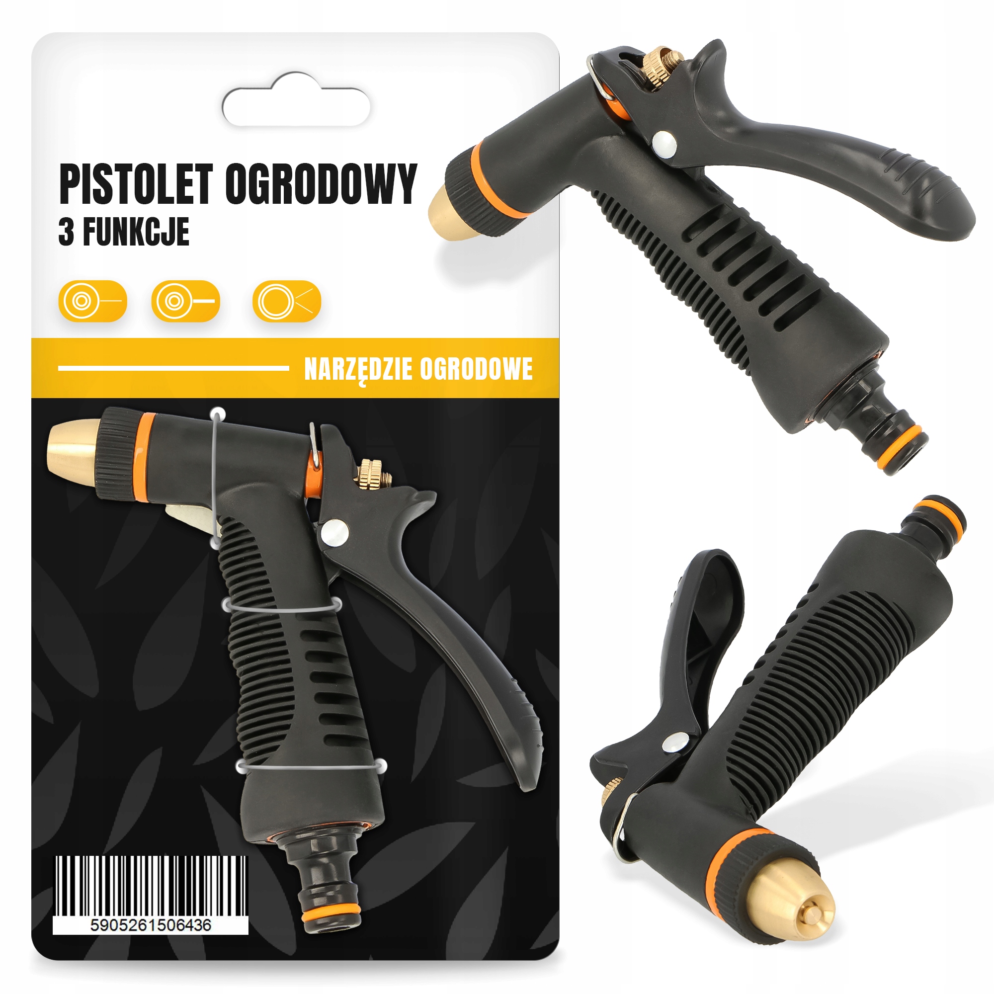 

Pistolet Zraszacz Ogrodowy Regulowany Metalowy
