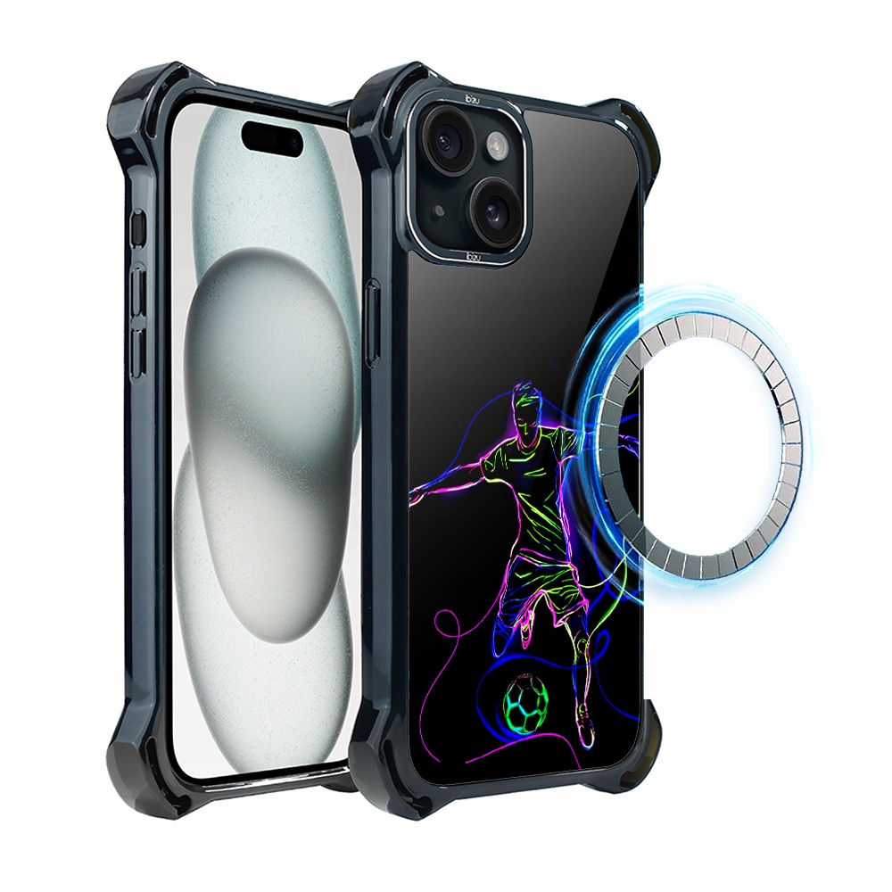 Pouzdro pro iPhone 15 Plus Ibizu DropGuard Ultra s MagSafe, Síla fotbalu