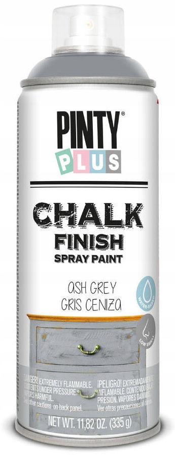Farba Kredowa Wodna Pintyplus Chalk 400ml Ash Grey