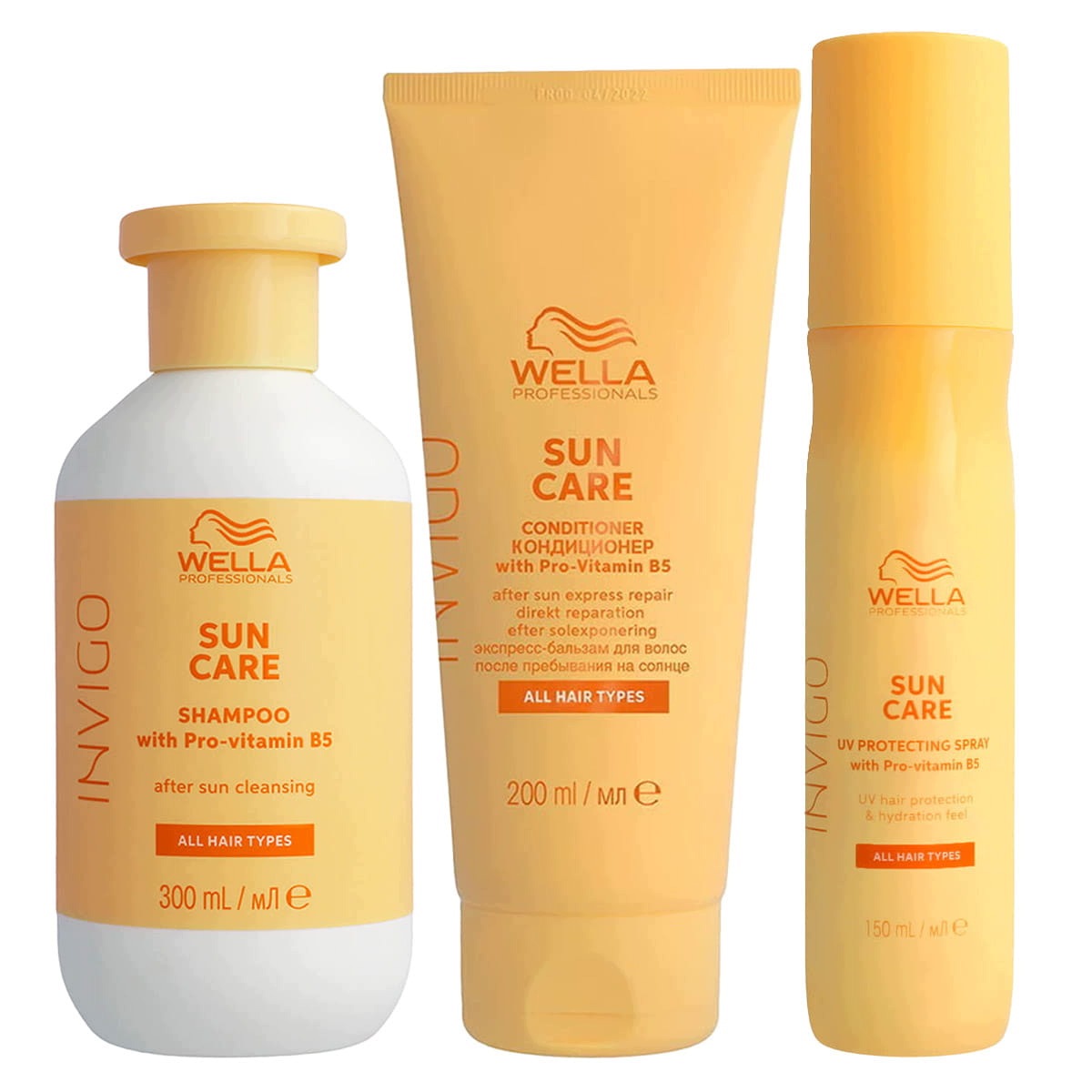 Invigo Sun Care szampon odżywka spray zestaw do włosów z ochroną Uv