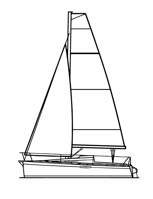 nástěnná dekorace Obraz Sailboat First 20 Front