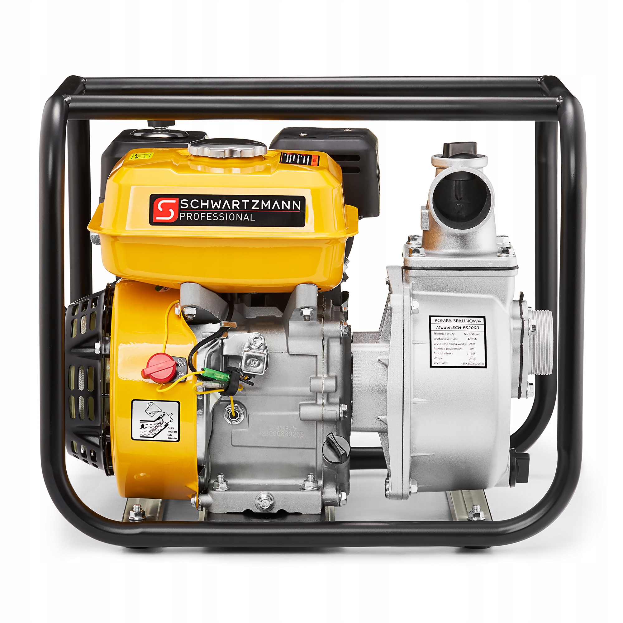 Pompa wody spalinowa motopompa SCHWARTZMANN SCH-PS2000 2 cale 42m3/h 6,5KM — 14