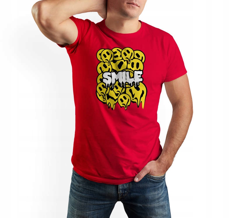 

Koszulka męska Smile t-shirt z nadrukiem L