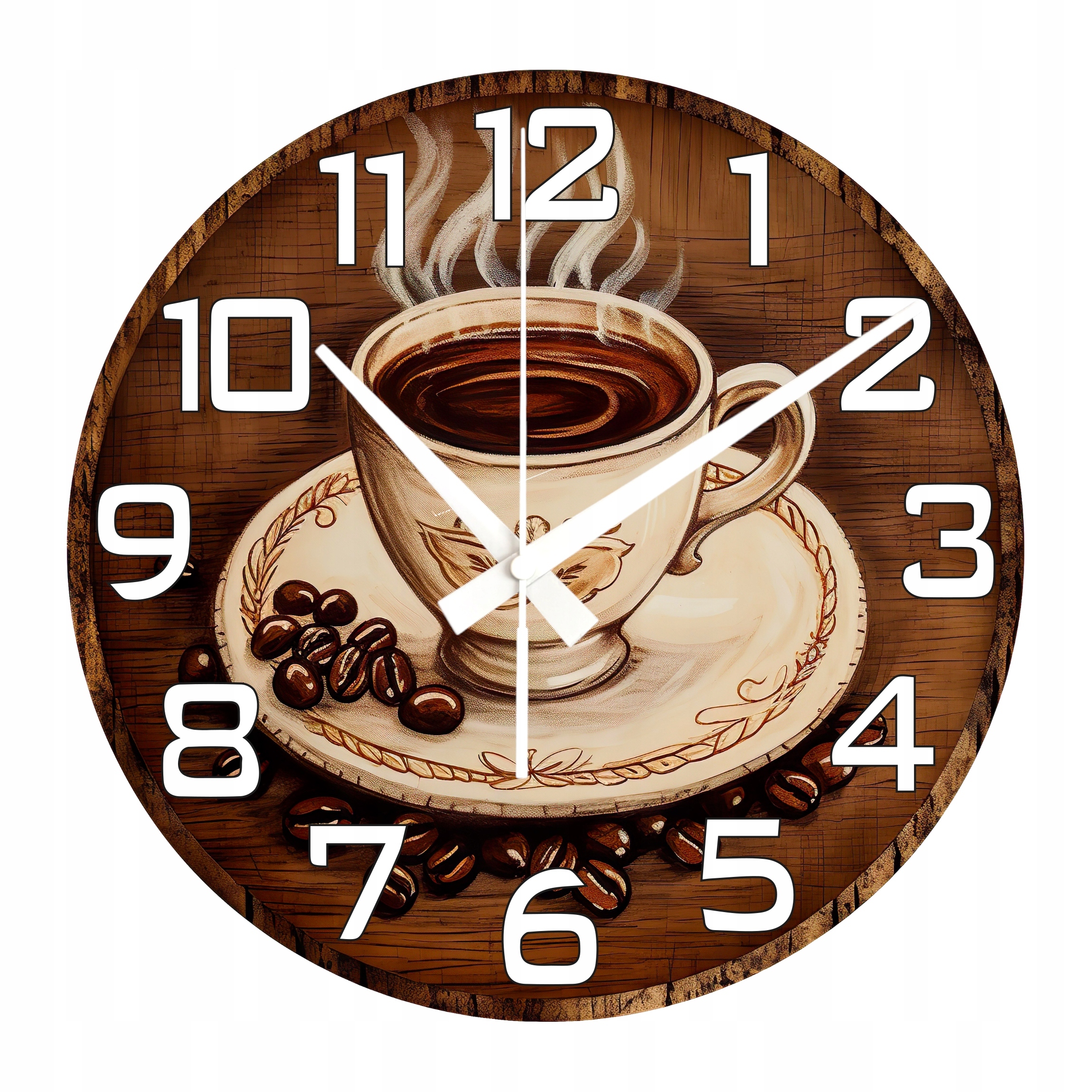 Dekoarční hodiny Káva Na Prkně Ideální Dárek Velké Hodiny 45 cm