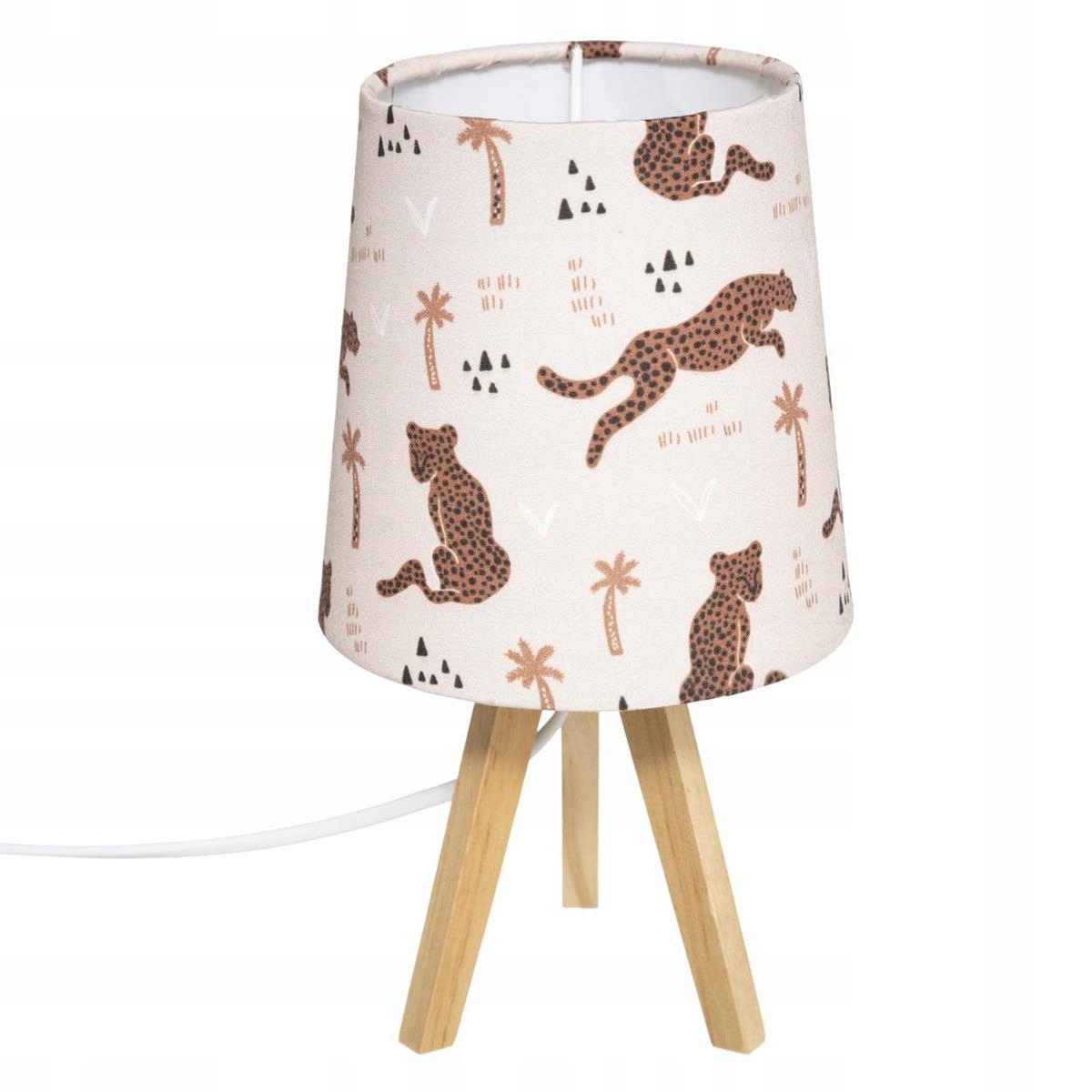 Lampka nocna do pokoju dziecięcego drewno ozdobna