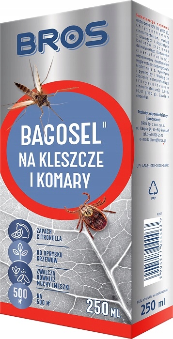 

Bros Bagosel 100ec Oprysk Komary Kleszcze 250 ml