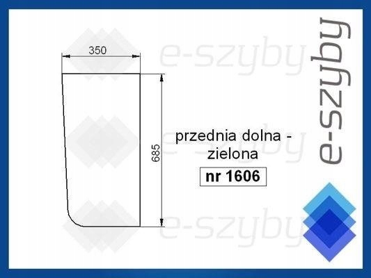 sklo Mf Massey Ferguson 3000 přední spodní