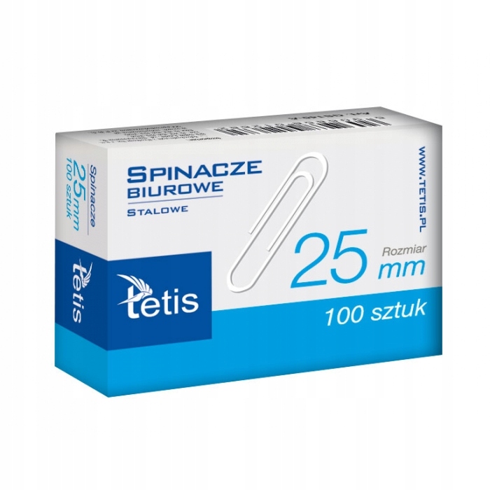 

Spinacze Biurowe 25 mm 100 szt