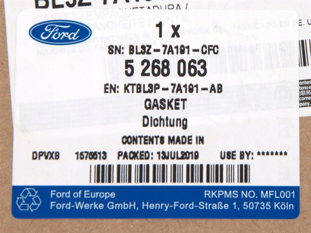 USZCZELKA MISY SKRZYNI AUTO MUSTANG 2015 17 Engine Type Gasoline Diesel