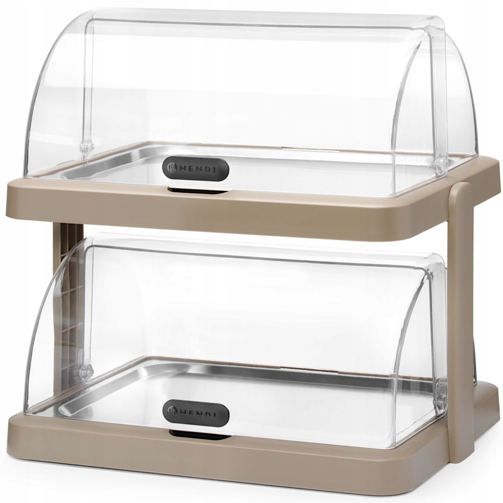 Chladicí Vitrína Dvojitá Bufetová S Víkem Roll-top Béžová Gastro