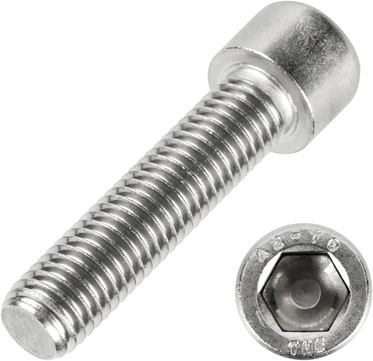 Śruba imbusowa M8x60 ocynk 8.8 pełny gwint Iso 4762 Solid Linker 200 szt.