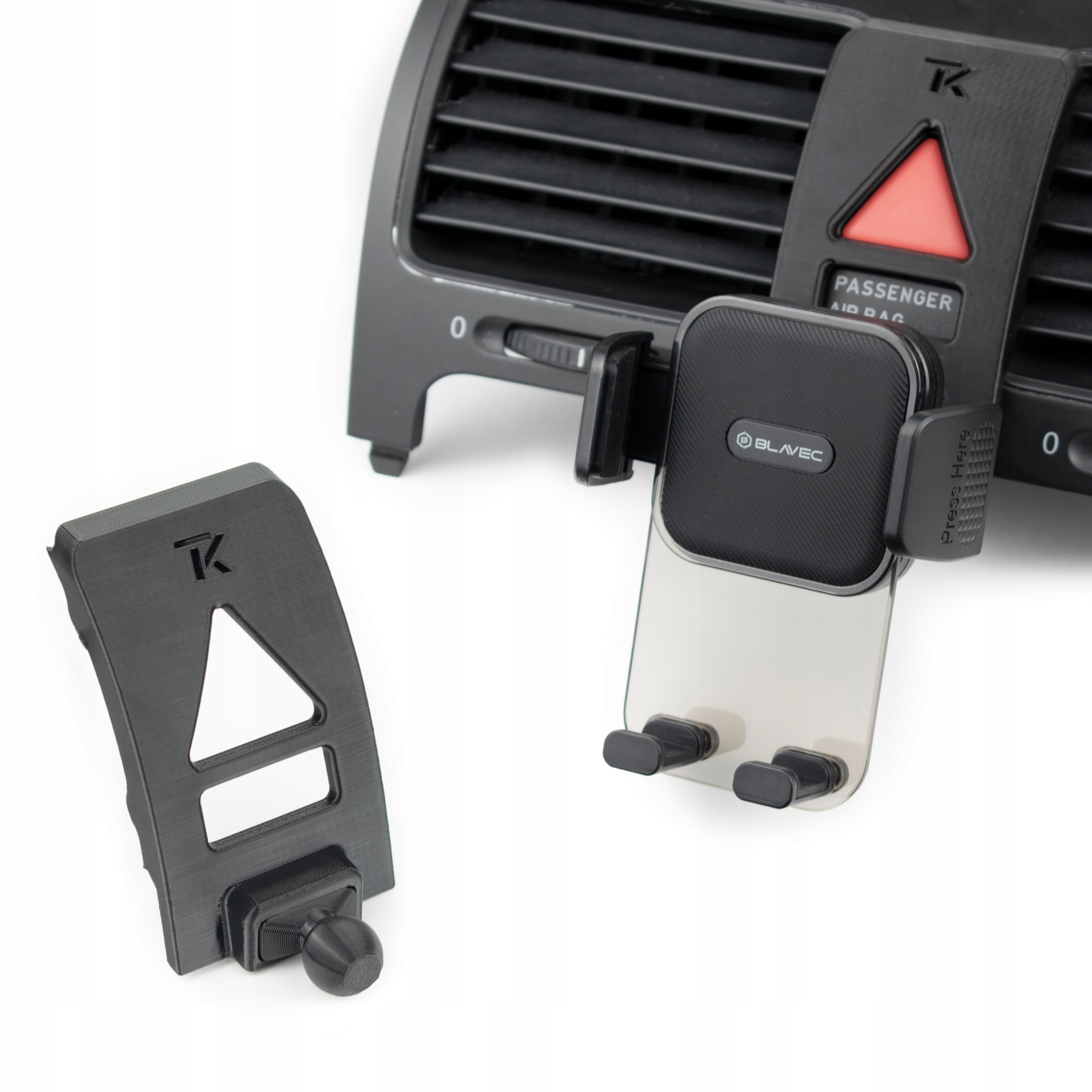 Uchwyt na telefon do Volkswagen Golf 5 2003 2008 uniwersalny obrotowy Tk