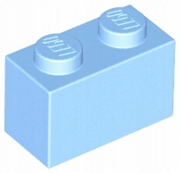 

Lego 3004 brick 1x2 j. niebieski 2 szt Nowy