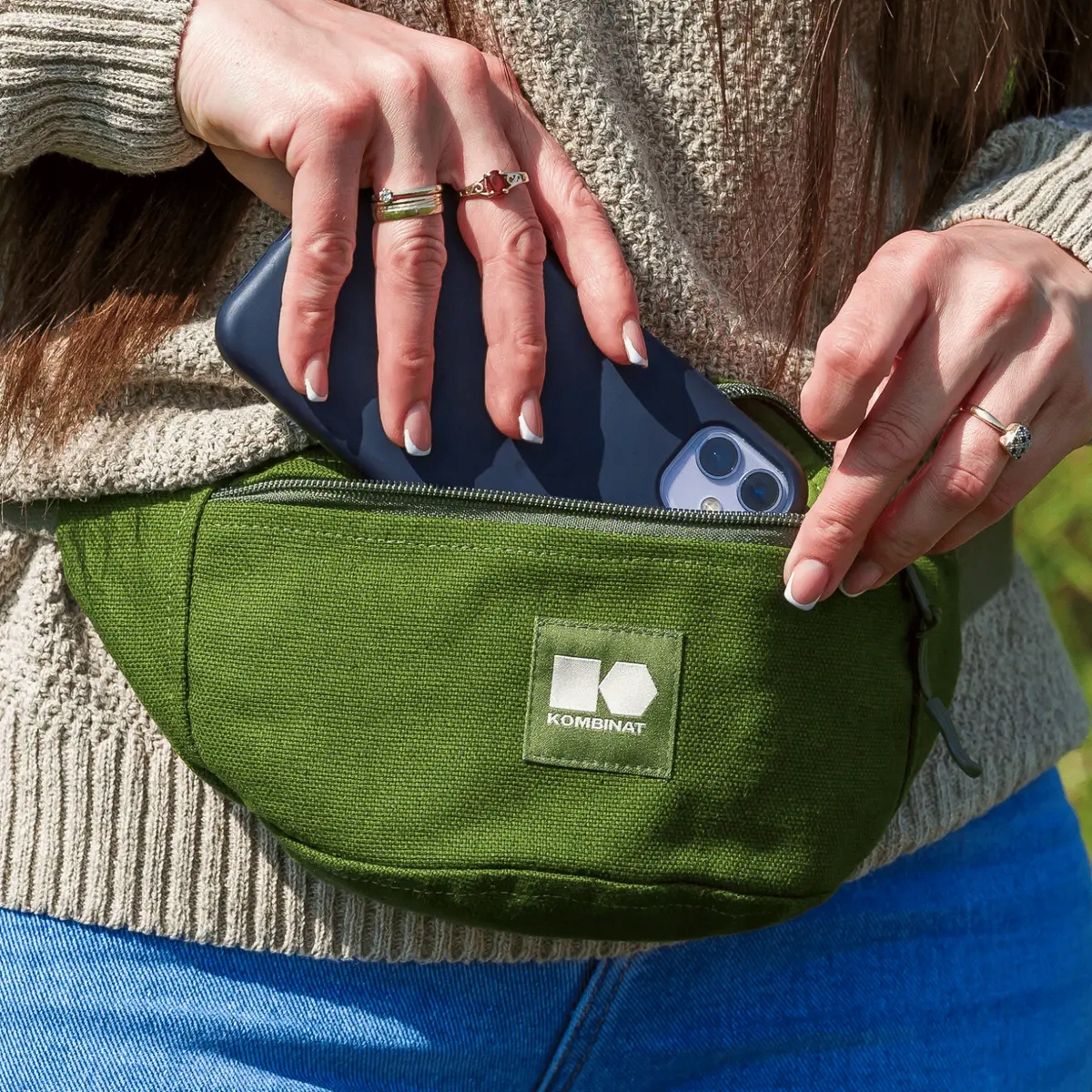 Ledvinka bavlněno-konopná zelená od Kombinat Konopny