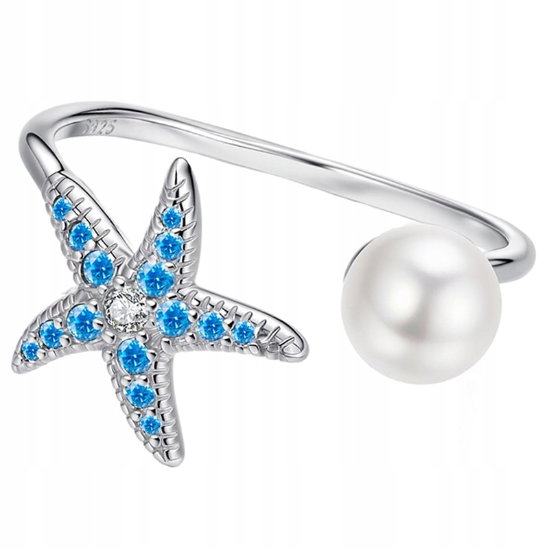 Prstýnek Stříbrný Prstýnek Regulovatelná hvězdice Stříbro 925 Trusky