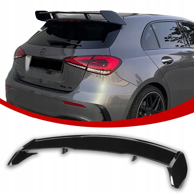 Mercedes W177 A35 A45 Zadní Spoiler, Krytka Amg Spoileru, Černý Lesk