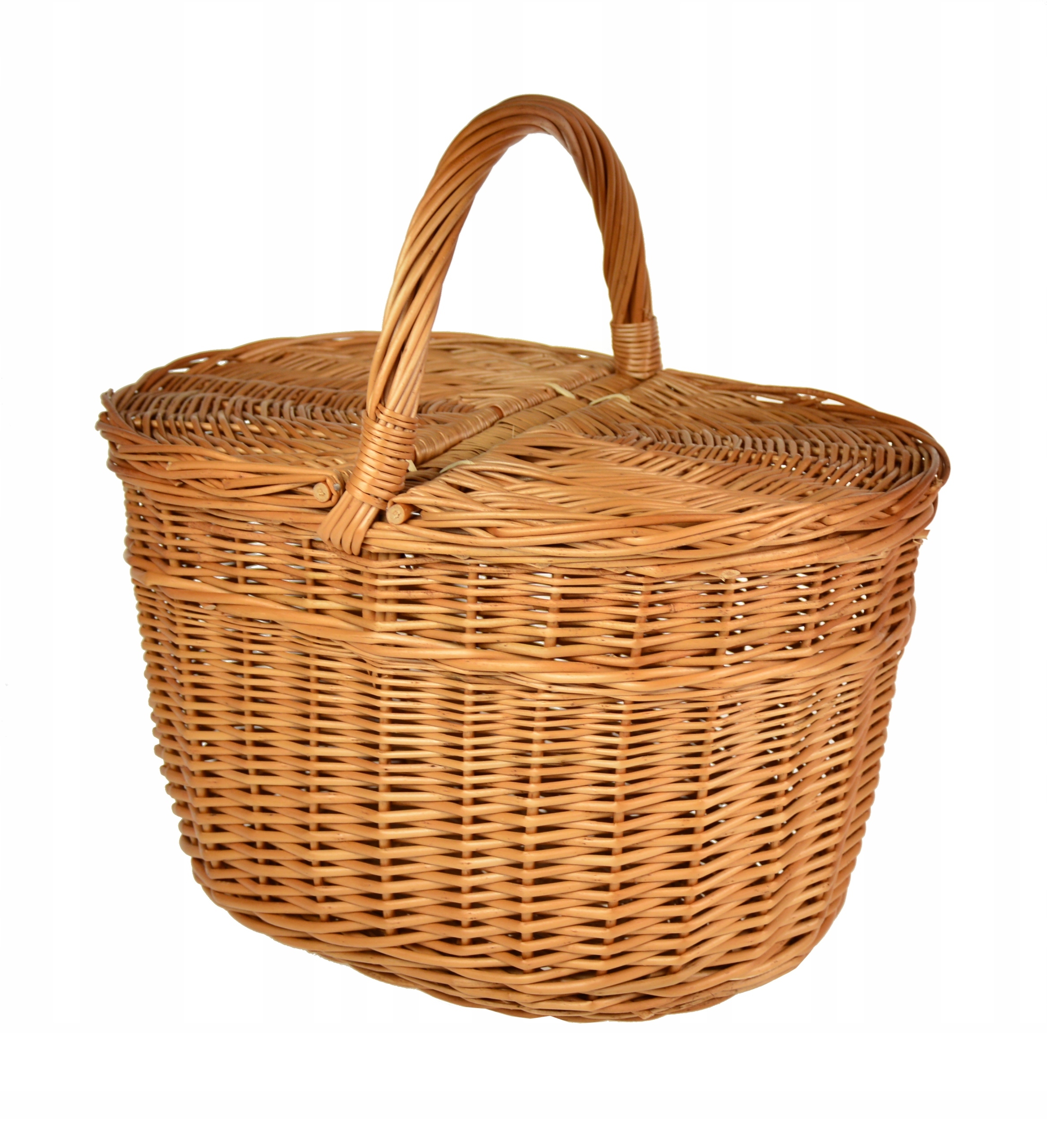 KOSZYK NA PIKNIK wiklinowy kosz PIKNIKOWY WYSOKI