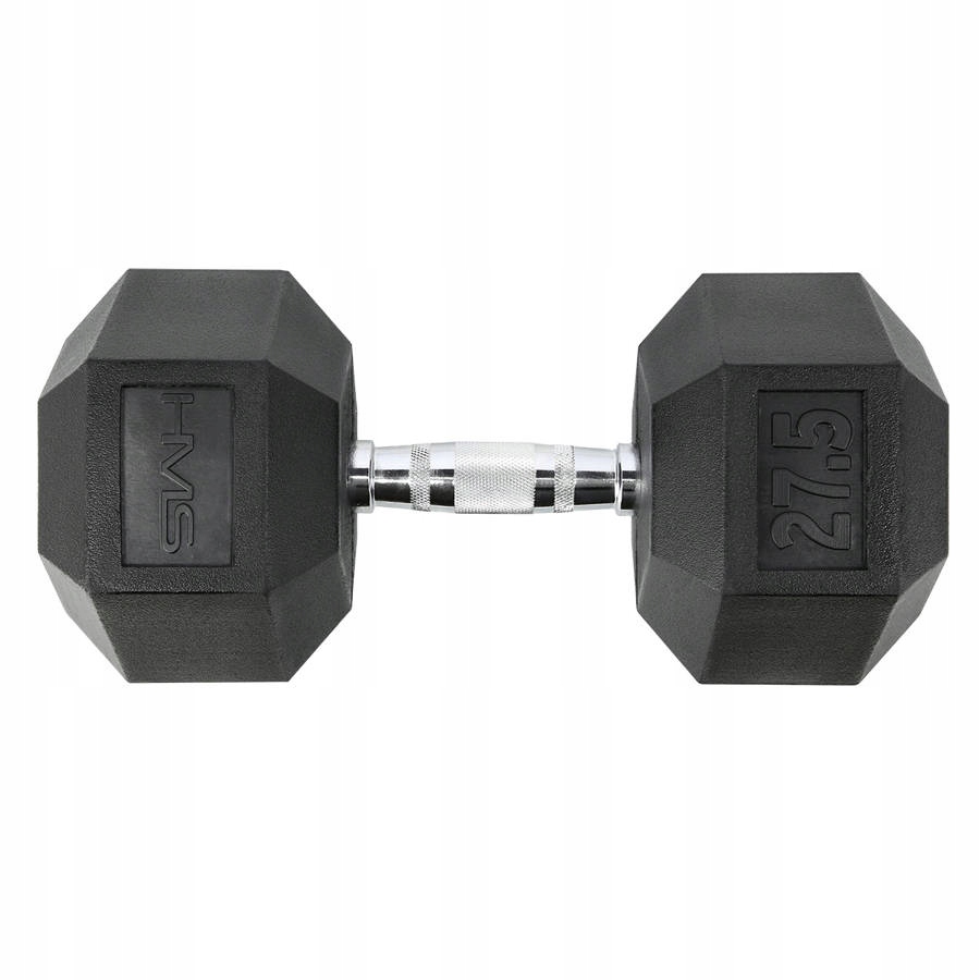 Zestaw Hantle Gumowane Do Ćwiczeń 2x27,5 kg HMS Waga zestaw