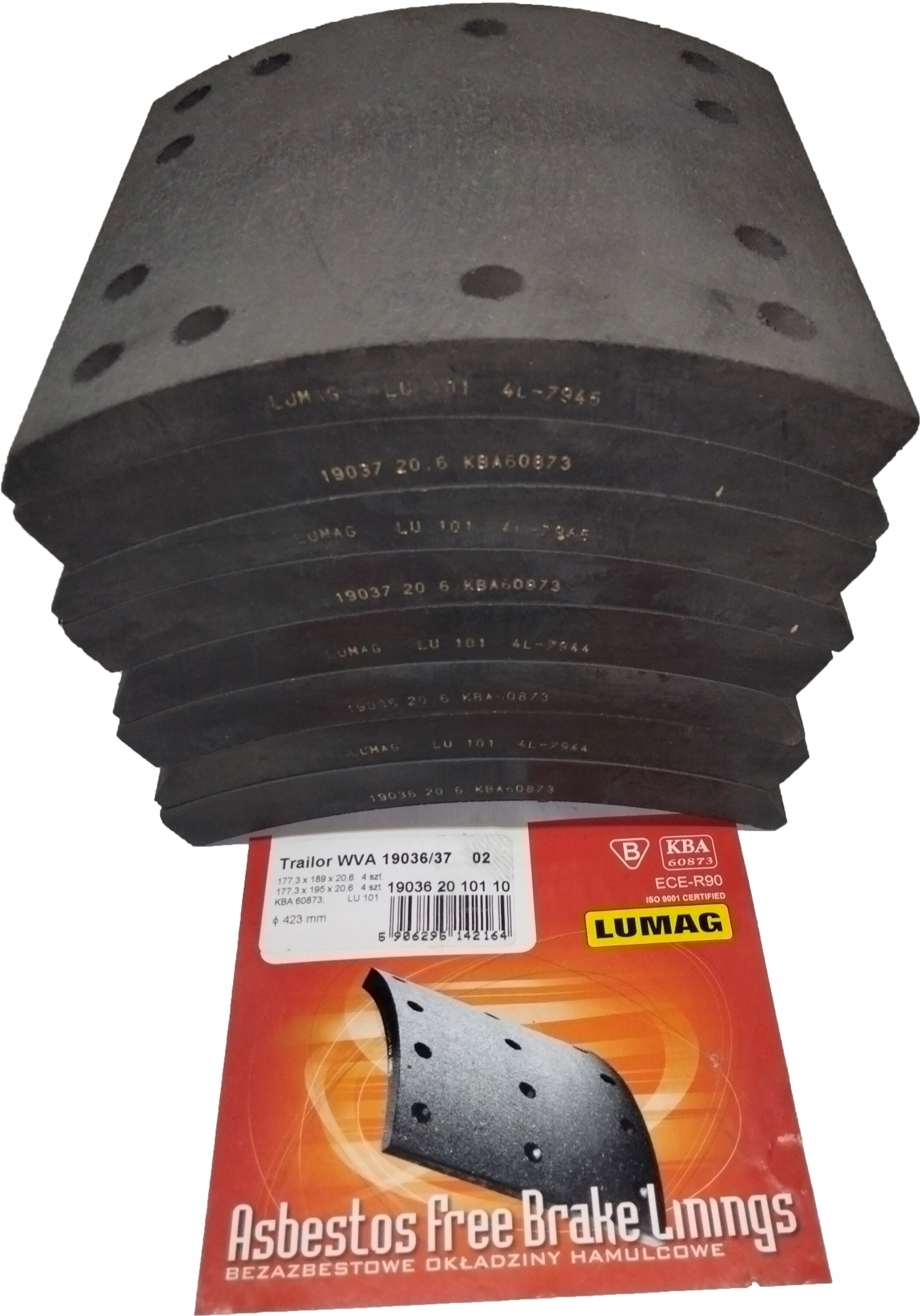 TRAILOR L200 FRUEHAUF ROR OKLADZINY HAMULCA LODZ