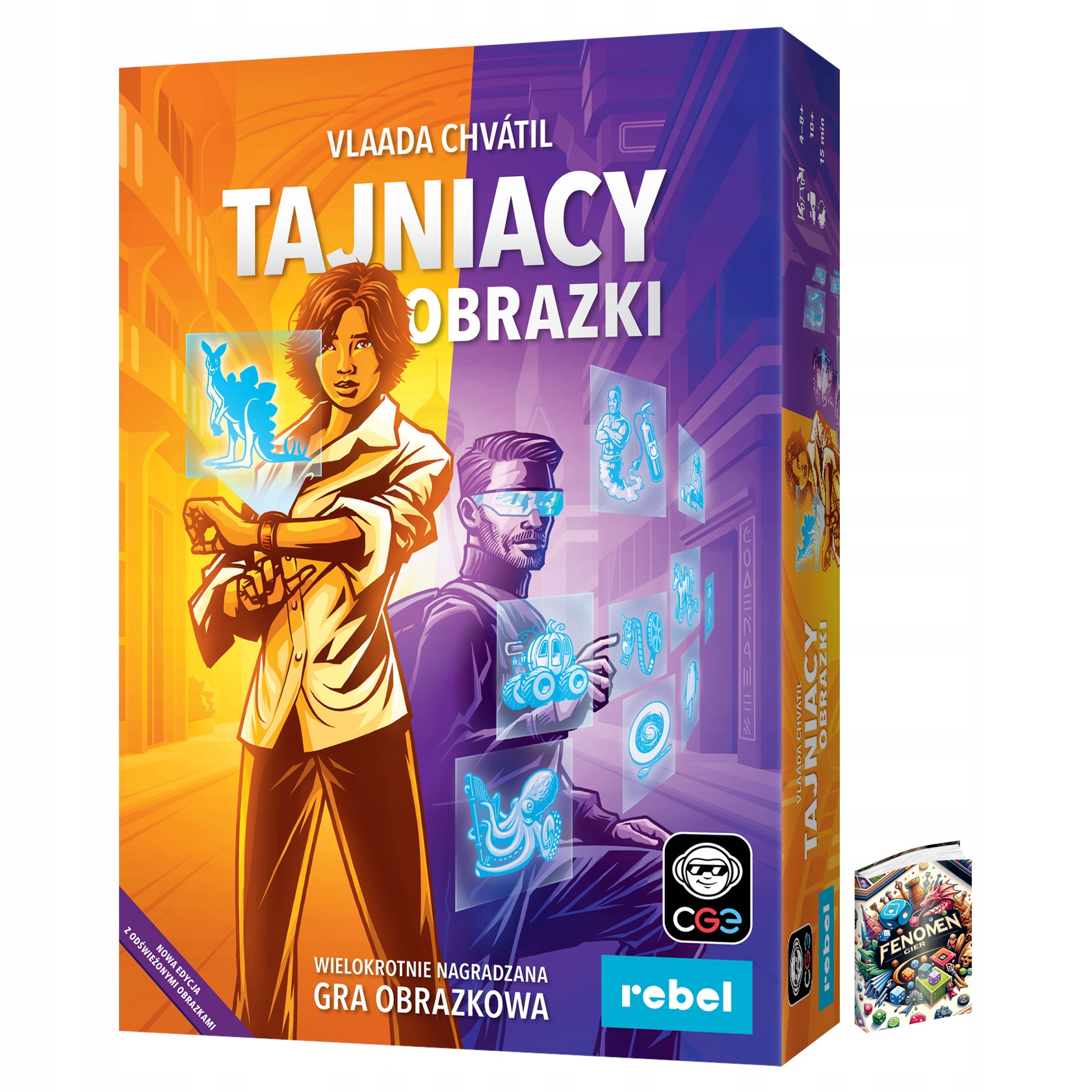 Tajniacy Obrazki gra planszowa ze skojarzeniami książka, 4-8 osób, 10+