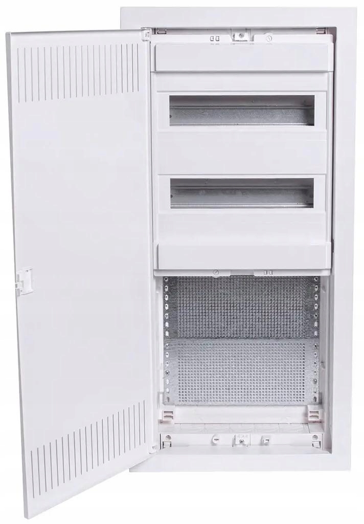 Instalační a multimediální skříň Noark Pmf-c 60-2, 24 modulů, bílá