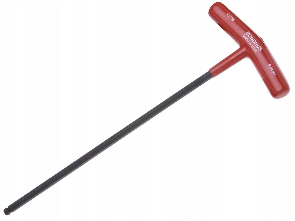 Klucz imbusowy 6,0 BONDHUS - uchwyt T, z kulką Liczba elementów pojedyncze