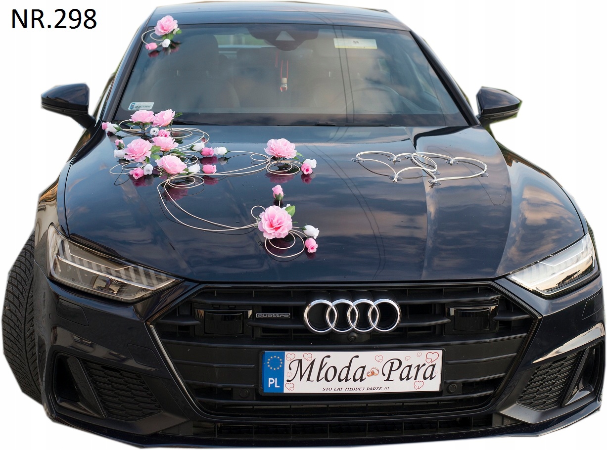 Kompozice na auto ozdoby na auto svatba č. 298