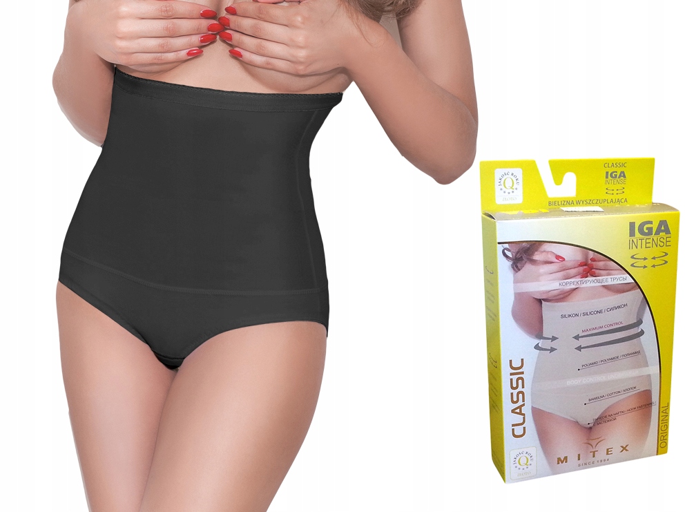

figi Mitex Iga Intense czarne , bawełna , S