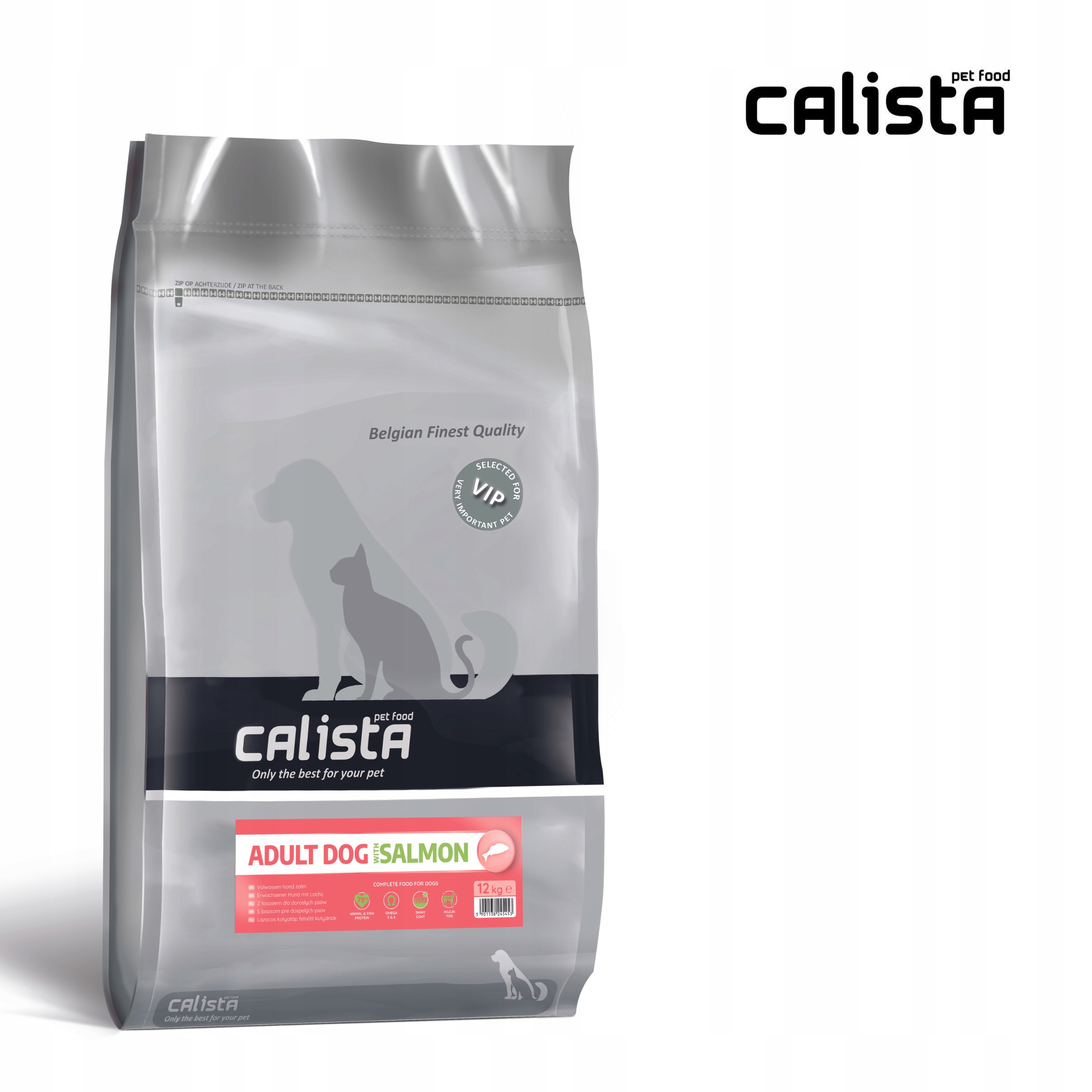 Levně Calista suché krmivo pro psa Losos 12 kg Labradorský ovčák Golden