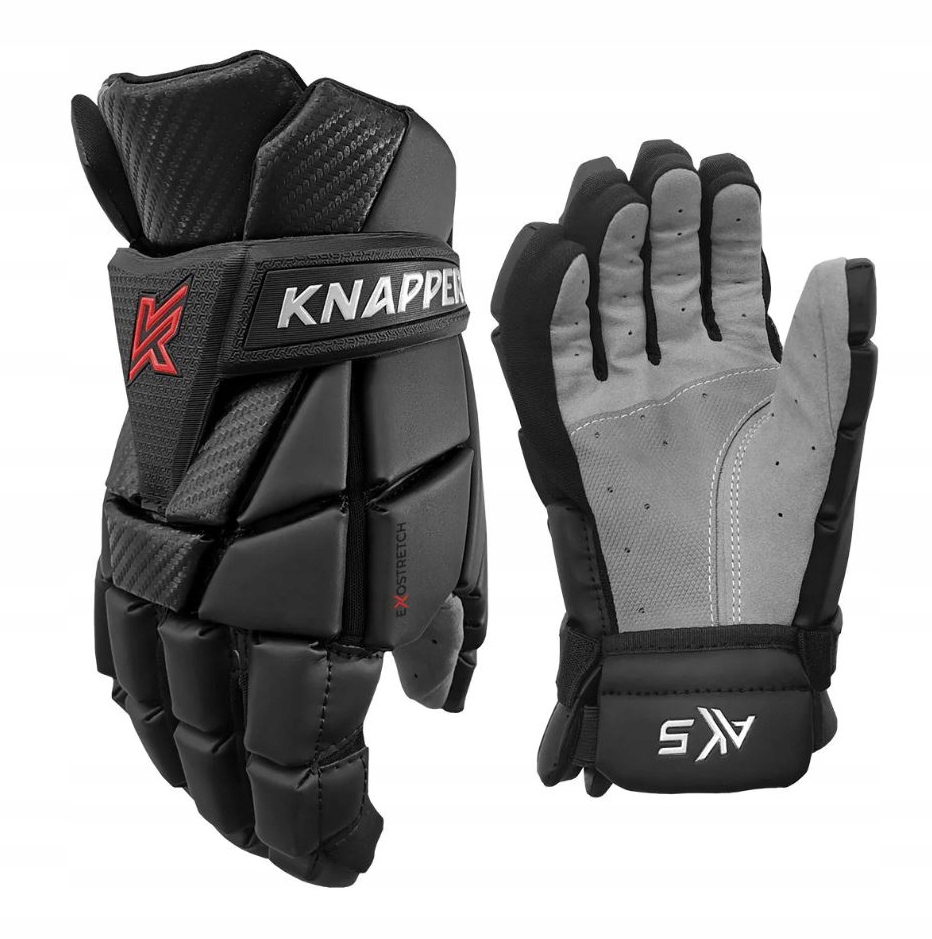 Knapper Hokejbalové rukavice Knapper AK5 v2 Jr, Junior, černá, 12"
