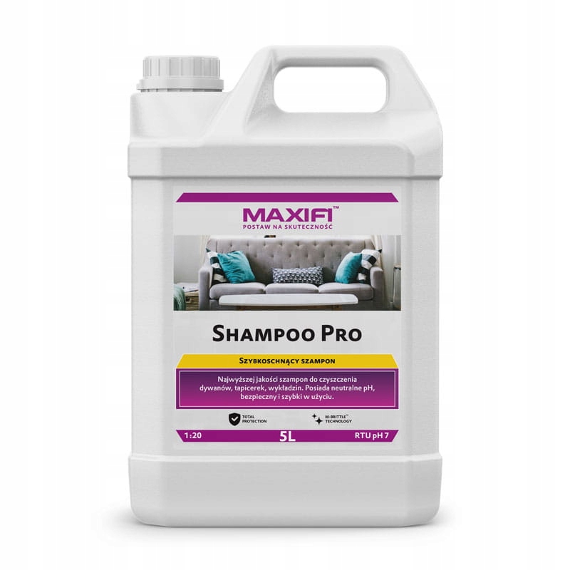 Maxifi Shampoo PRO 5L для миття килимів! Оббивка