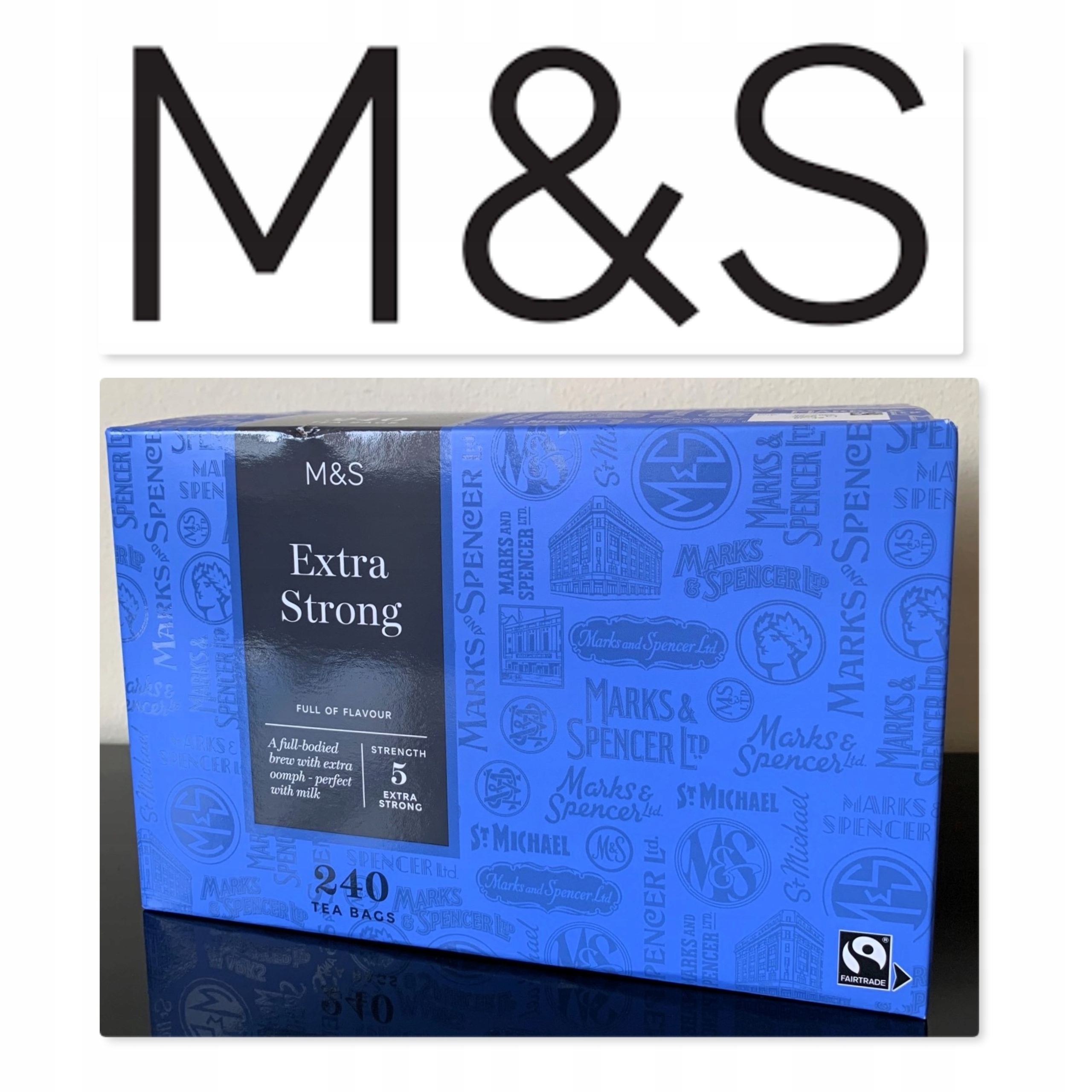 Levně Marks Spencer M&s Extra Strong Tea čaj 750 g 240 ks A10