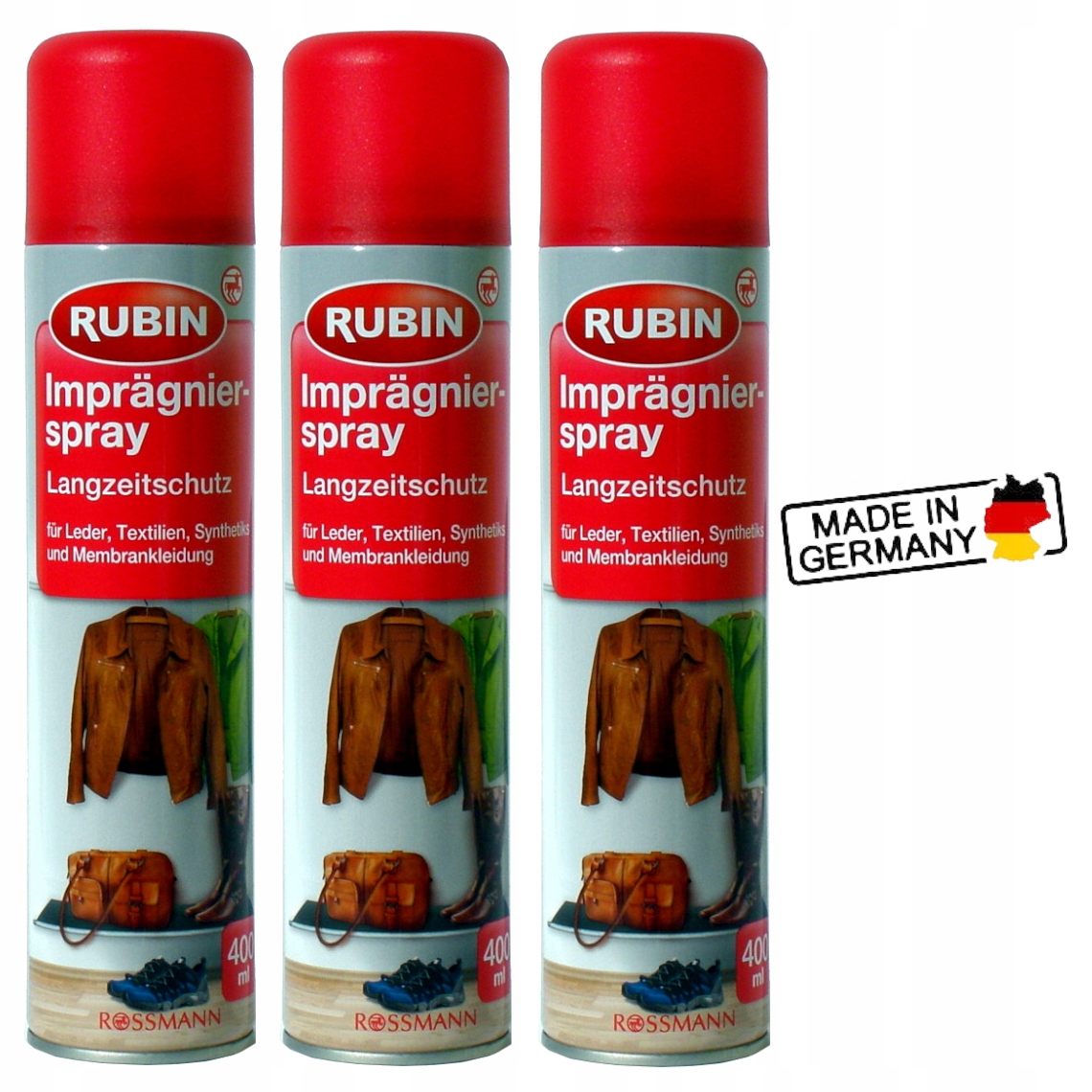 Impregnat 3 Pak do butów kurtek Rubin 3x400ml