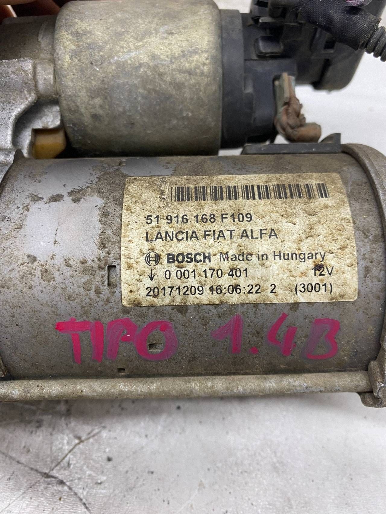 starter FIAT TIPO II 1.4 T-JET (2015-) 51916168