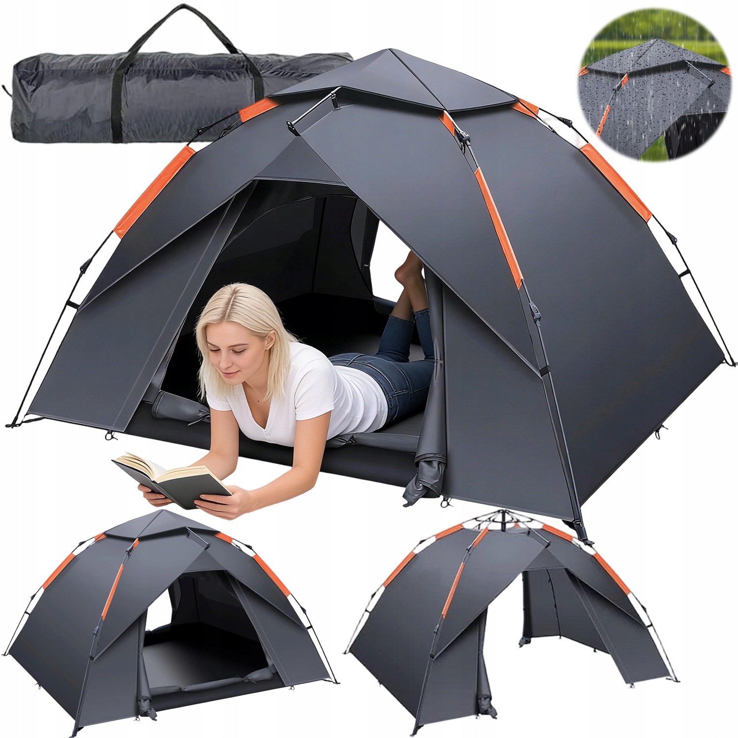 Stan Automatický Samorozkládací 2-MÍSTNÝ 225X135X110 CM Voděodolný
