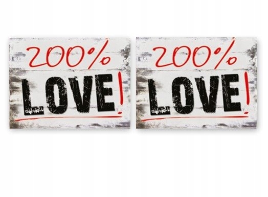 

Naklejki 200% Love na pod buty dla męża żony ślub