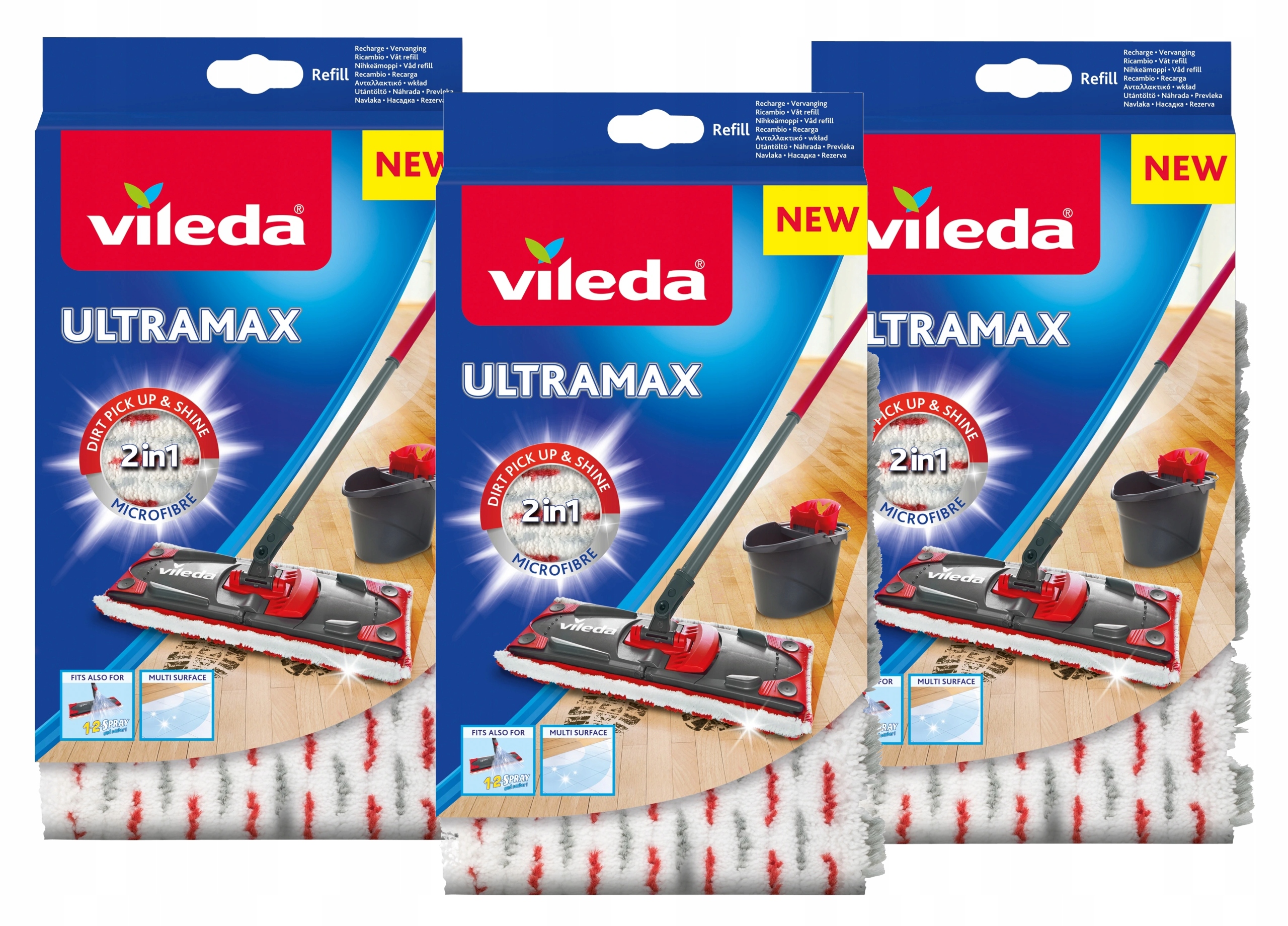

3 x Wkład do mopa Vileda Ultramax 155747