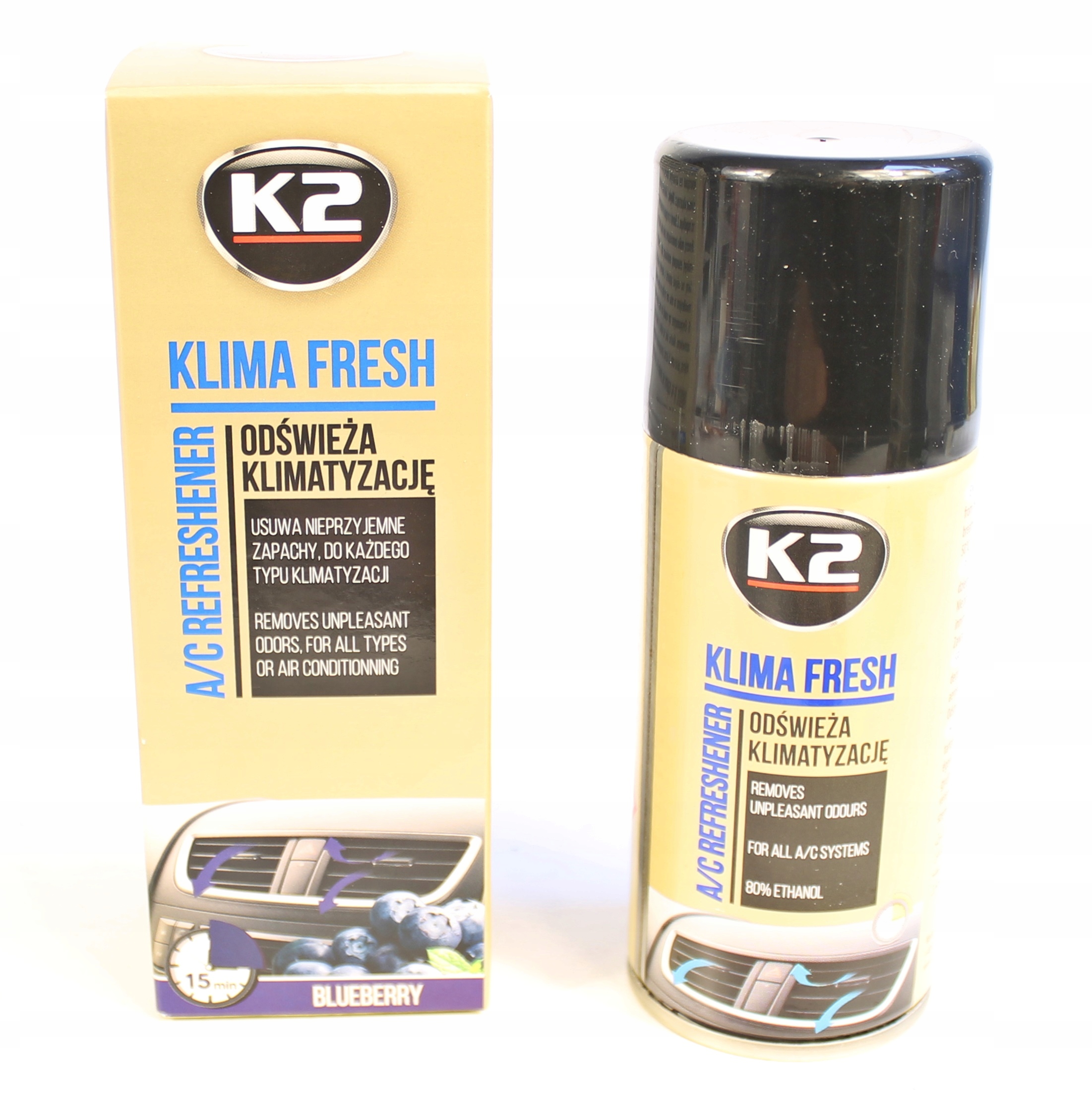 K2 KLIMA FRESH odgrzybiacz do klimatyzacji/ granat