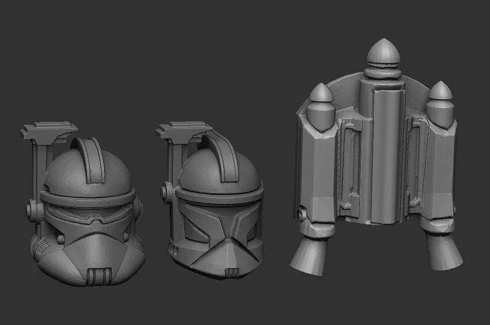 Wolfpack Commander model pasuje do gry StarWars Legion Materiał inny