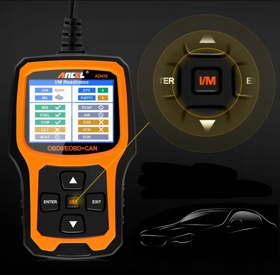 ANCEL AD410 Skaner OBD2 Profesjonalny Skaner EAN (GTIN) 6212141664896