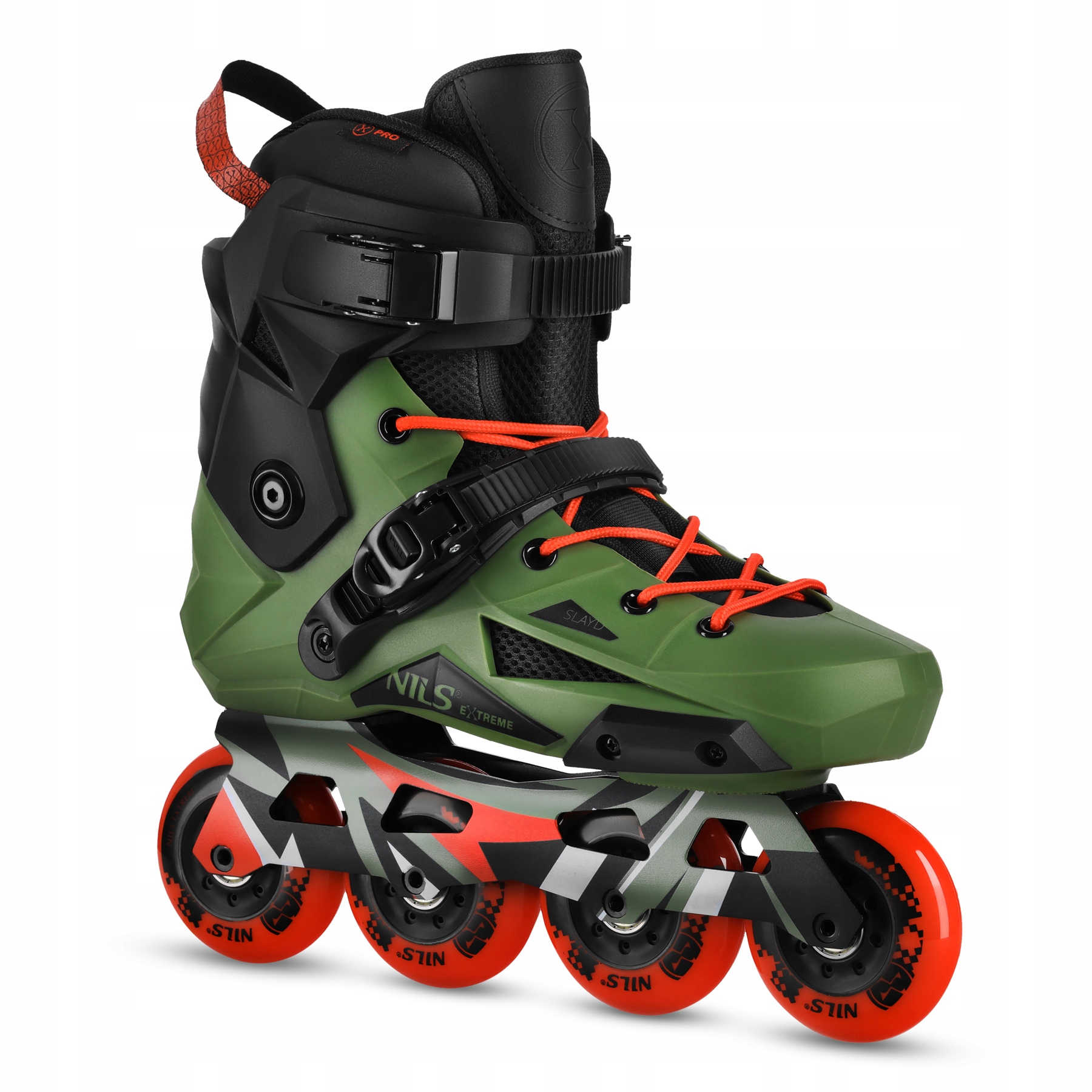 Rolki Slalomowe 42 ABEC-9 Zielone Nils Extreme NA1601 Freeride High Impact