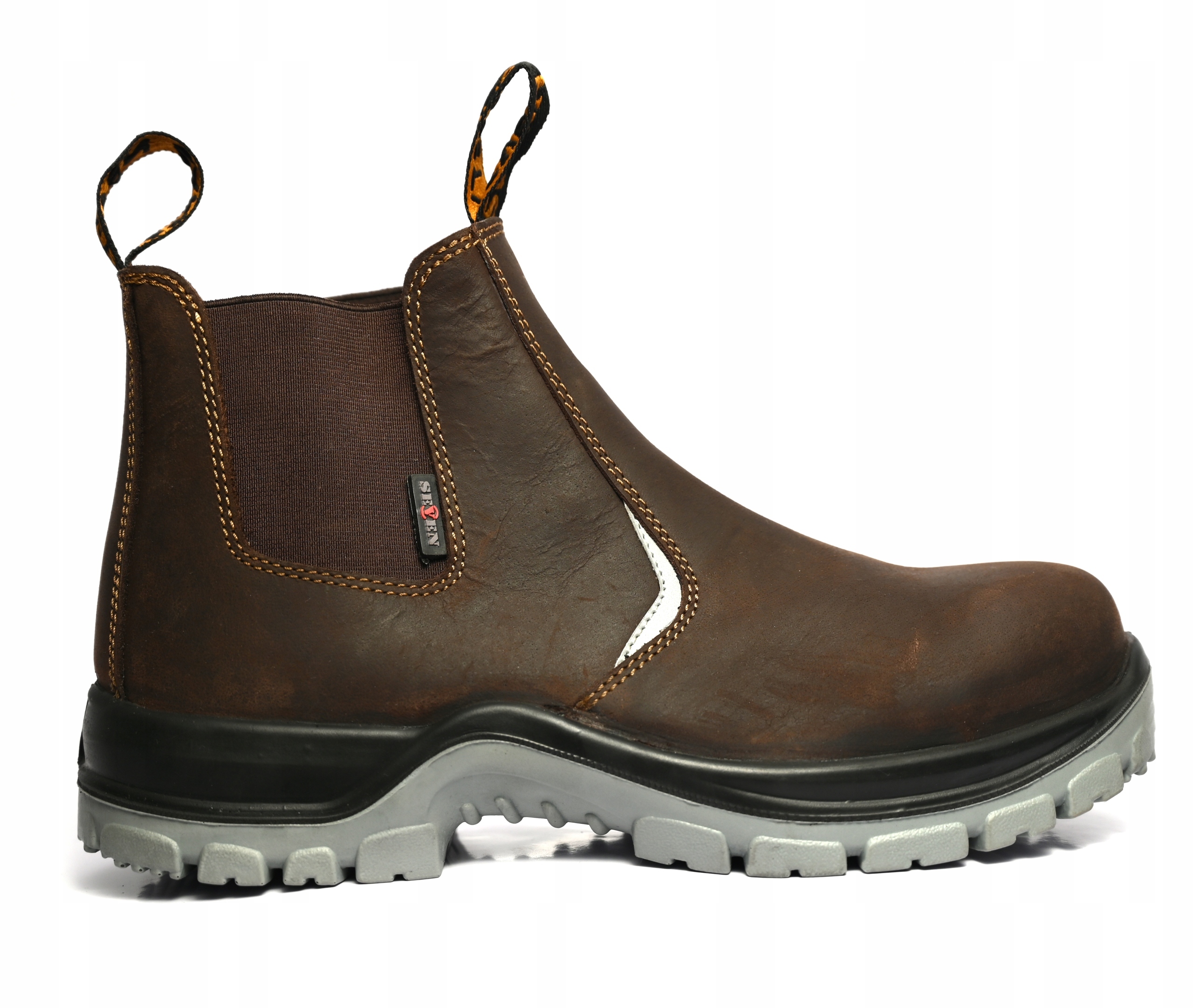 Buty Trzewiki Ochronne Chelsea Seven Safety 767 S3, skóra, rozmiar 45