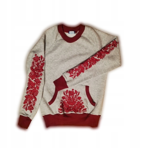 

Bluza Haftowana szara XXL