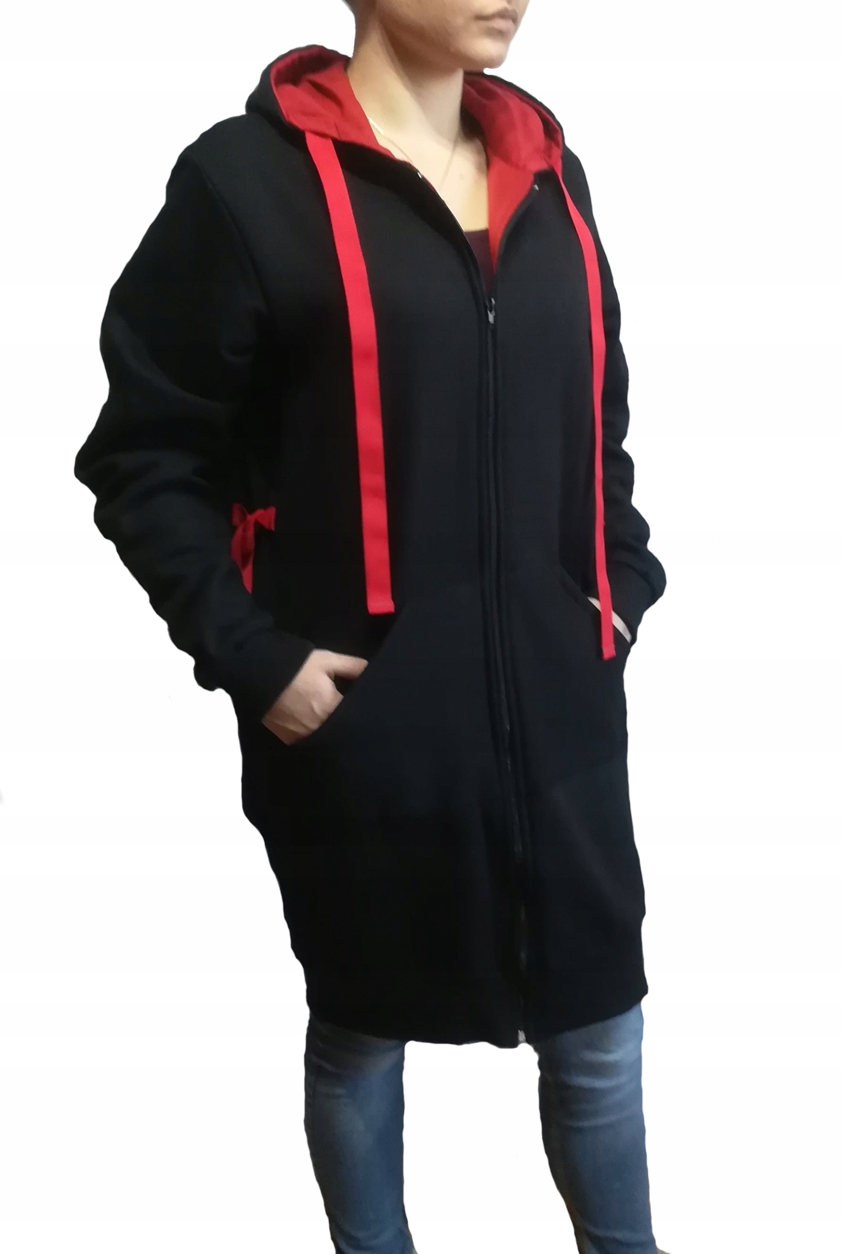 

Bluza dresowa z kapturem Damska KardiganPL 3XL 4XL